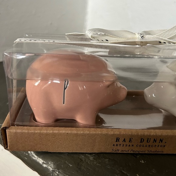 Rae Dunn Pig Salt & Pepper Shakers - Picture 2 of 9